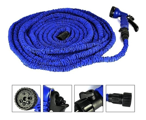 Manguera Magic Hose Expandible 15 Metros + Pistola Graduable