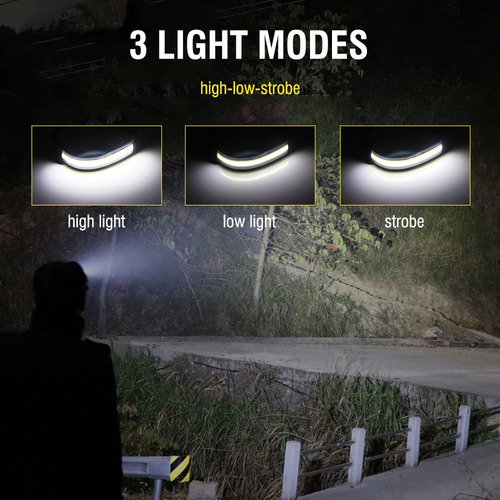 Cob Led Tira Faro Faro Impermeable Exterior Linterna Cabeza