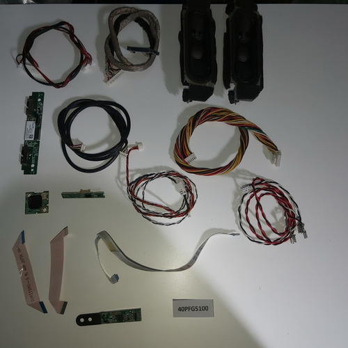 Flex Parlantes Cables Botonera Sensor Remo Philips 40pfg5100