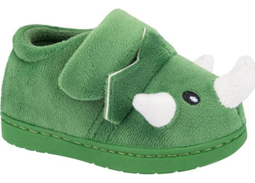 Pantufla Dinosaurio Velcro Niños Schatz Kids Verde