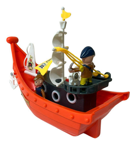 Navio Pirata Infantil Alto Mar C/ Cenário E Acessórios Barco