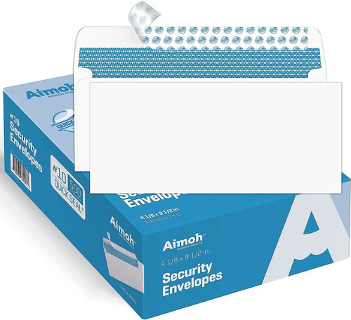 #10 Security Self-seal Envelopes, Windowless Design, Premium