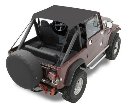 Bikini Jeep Wrangler Cj5 Cj7 Yj Toldo Tradicional Negro