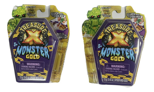 Lote De 2 Mini Ataúd Misterioso Treasure X Monster Gold 8 .