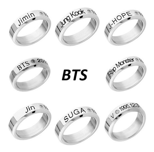 Anillo Argolla Bts K-pop Coreanos Joya