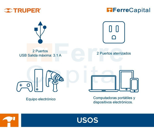 Inversor De Corriente De 1500 Watts, Truper 10492