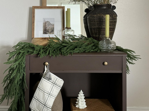 Guirnalda De Pino Norfolk Artificial Para Navidad Decoración