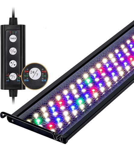 Hygger 14w 24/7 Iluminación Led Para Acuarios, Modo Amane...