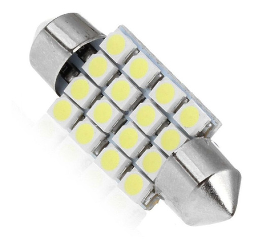 Led Torpedo 36 Mm 16 Smd Luz Placa Xenon Kit C/10 Atacado