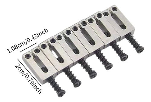 6 Piezas De Sillines Para Puente De Guitarra, 10,8 Mm B