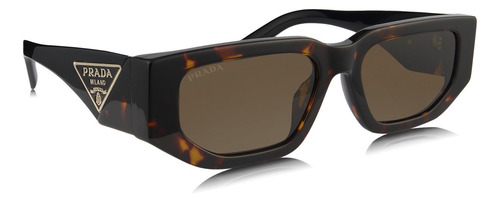 Prada Spr 09zs 2au-06b Square Shape Tortoise Black (Usado)