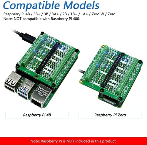 Placa De Conexión Freenove Para Raspberry Pi 4b 3b+ 3b 3a+ 2