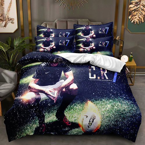 Juego De Cama Individual #cr7 Con Funda Nórdica, Crist