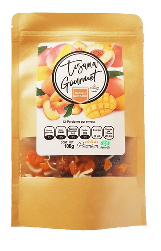 Mango Durazno Tisana Frutal Te Premium 100% Natural 100 Gr