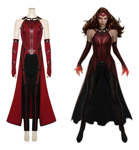 Doctor Strange Scarlet Witch Disfraz De Mujer Cosplay