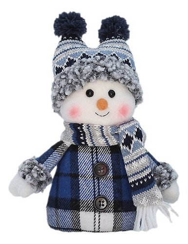 2pcs Muñeca De Navidad Muñeco De Nieve Adorno Decorativo