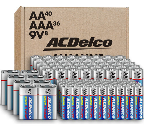 Acdelco Aa, Aaa, Paquete Combinado De 9 Voltios, 40-aa, 36 A