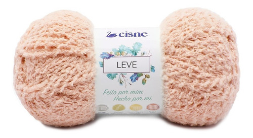 Novelo De Lã Cisne Fio Leve Cisne Cor 00009- Salmão De 100g Por Unidade De 1 Unidades