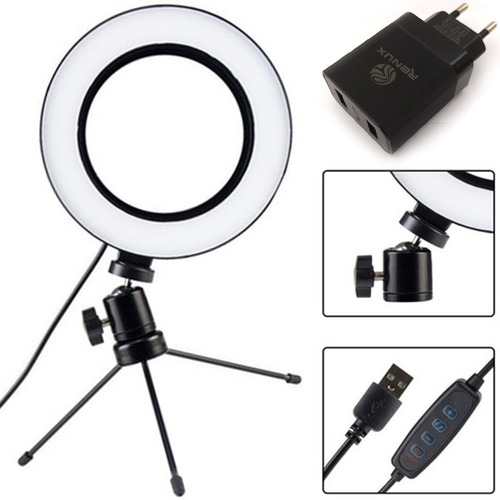 Imagem 5 de 5 de Mini Ring Light Para Bater Fotos Iluminada Com Qualidade