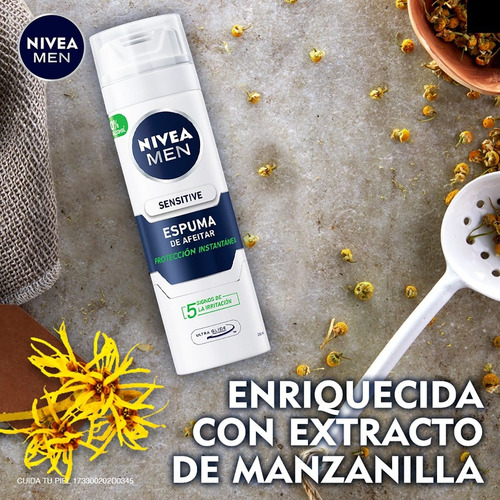 Espuma Para Afeitar Nivea Men Sensitive 200 Ml