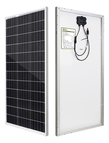 Hqst Panel Solar Monocristalino 100 Vatio 12 V Conector Alta