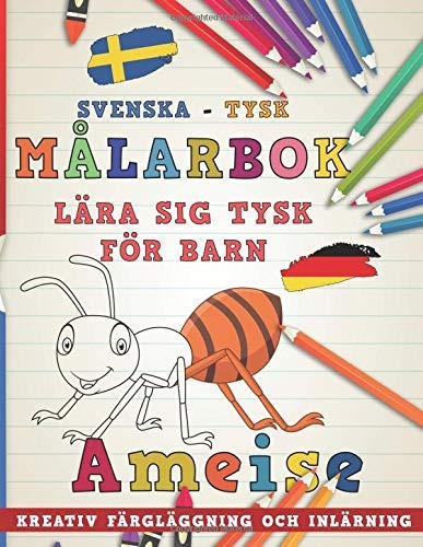 Malarbok Svenska  Tysk I Lara Sig Tysk For Barn I Kreativ Fa