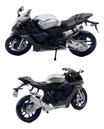 Yamaha Yzf R1m Miniature Metal Motos Puede Deslizarse 1/12