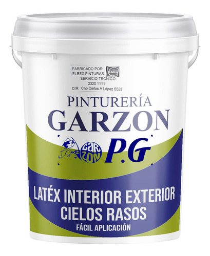 3,6l Pintura Elbex Latex Int Ext Lavable Antihongos P G 