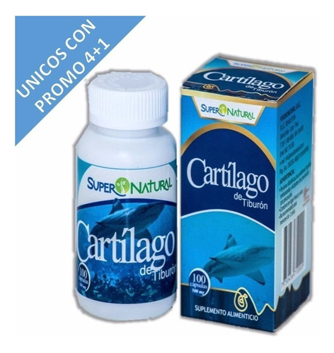 Capsulas De Cartilago De Tiburon Supernatural 500 Mg