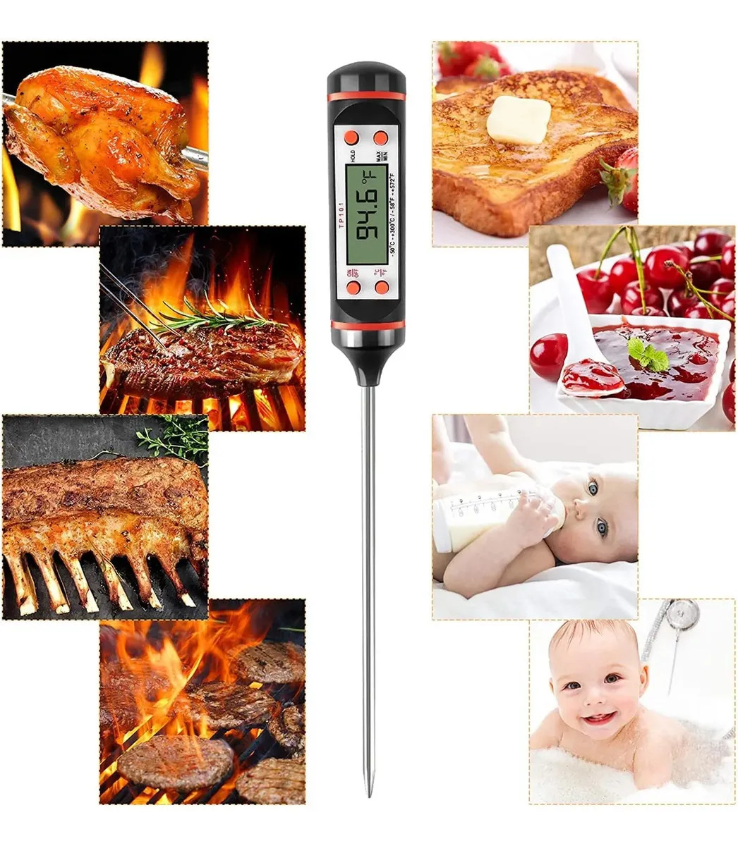 Termometro Digital Cocina Carne Reposteria Chcolat Comida Negro