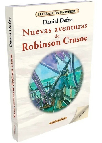 Libro. Nuevas Aventuras Robinson Crusoe. Daniel Defoe. 