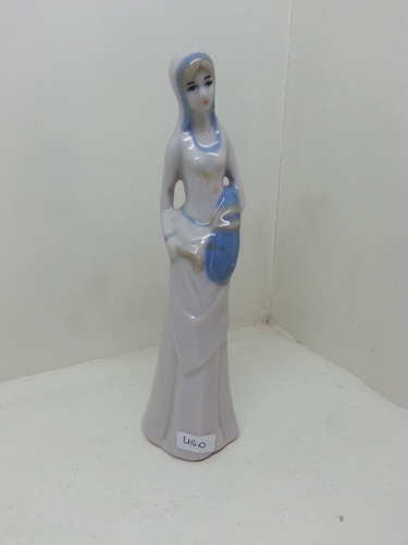 Antigua Centro De Mesa Mujer Tipo Lladro 20 Cm