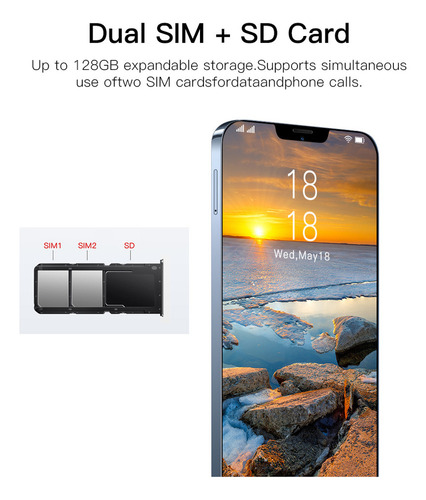 Smartphone I13 Promax Android 6.3 Pulgadas