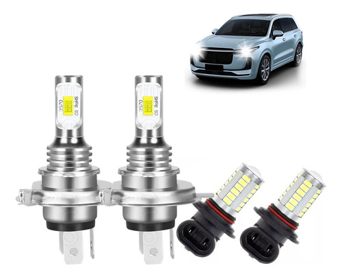 Kit De Focos Led H4 9006 For Volkswagen Vento 2014-2019