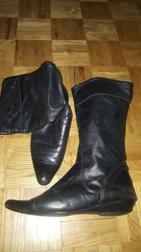 Botas De Cuero 36 Impecables Centro Montevideo 18de Y Río Ne