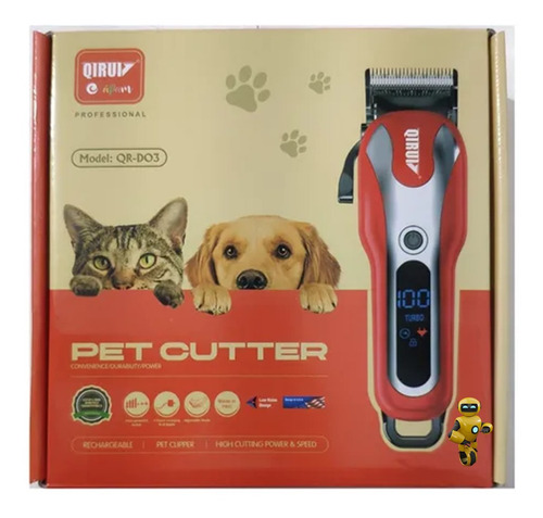 Imagem 3 de 6 de Máquina De Corte Pet Cachorro E Gato Qr-do3 Bivolt Turbo 5w