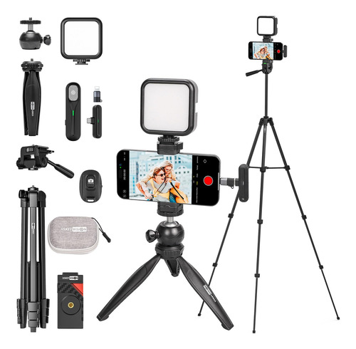 Kit De Vlogs Ukeyvision Vlog K5 Con Micrófono Lavalier Inalá