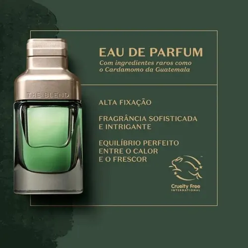 O Boticario The Blend Cardamom 100ml Perfume Masculino Presente