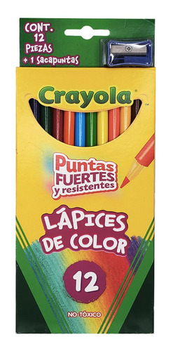 Colores Redondos De Madera Caja 12 Piezas Crayola