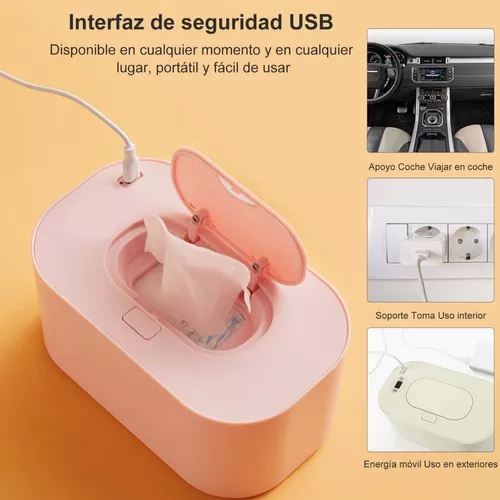 Calentador de Toallitas Húmedas para Bebés, Enchufe USB en La