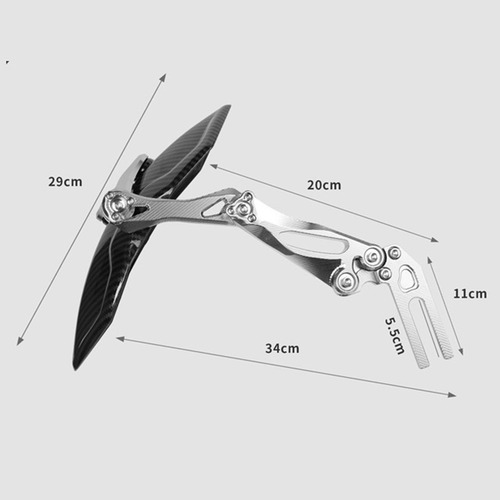 Guardabarros Trasero Portátil Para Motocicleta, Dorado