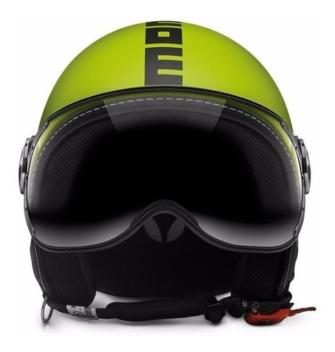 Casco Abierto Momo Fighter Classic Fluo Amarillo/negro