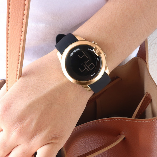 Relógio Mormaii Feminino Branco Preto Ou Dourado Original