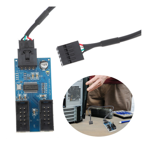 Extensor De Conector Usb, Multiplicador De Puertos Usb 2.0 D