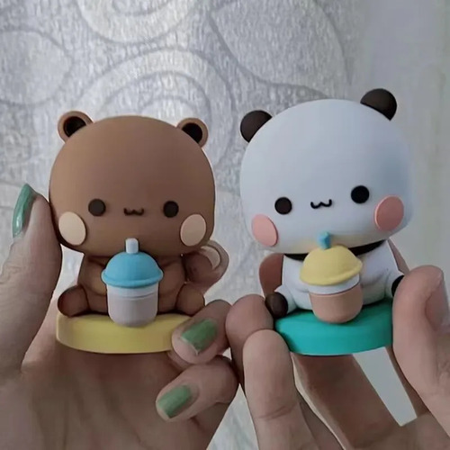 Figuras De Bubu Y Dudu 2 Pcs Juguetes Oso Panda De Colección