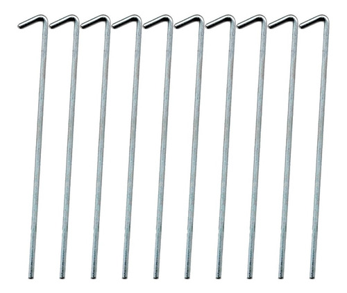 Imagen 1 de 4 de Estacas X 10 En L 20cm Estaca Para Carpa