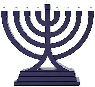 Zion Judaica Mini Led Hanukkah Menorah Battery Or Usb Operat