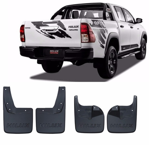 Kit Para Barro Protetor Lameira Hilux 2016 2017 2018 2019