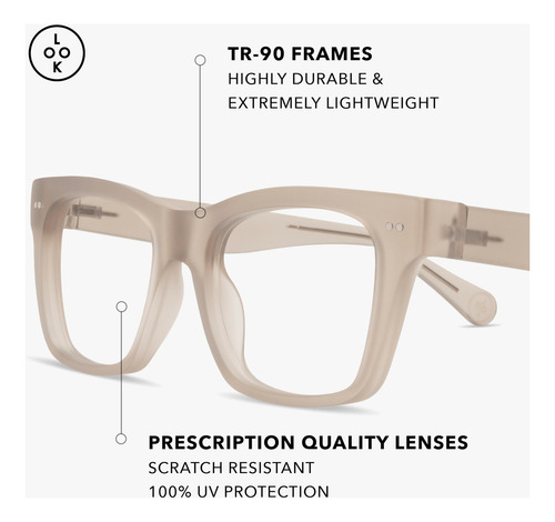 Look Optic Cosmo Lentes Progresivos Lectura 2 Gris Pardo Mmg