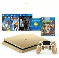 Playstation 4 Dorada + 12 Meces De Juegos Gratis.